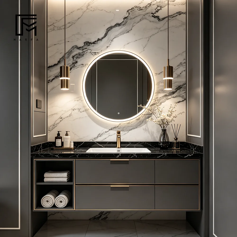 Double Vanity Cabinet for international furniture procurement