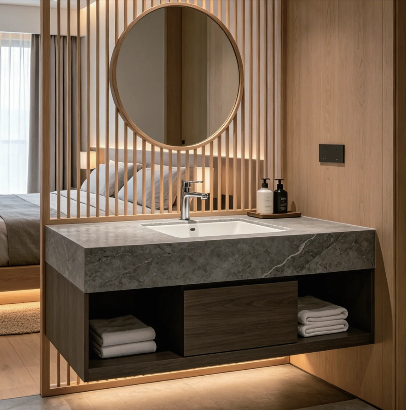Hospitality Bathroom Vanity for international furniture procurement