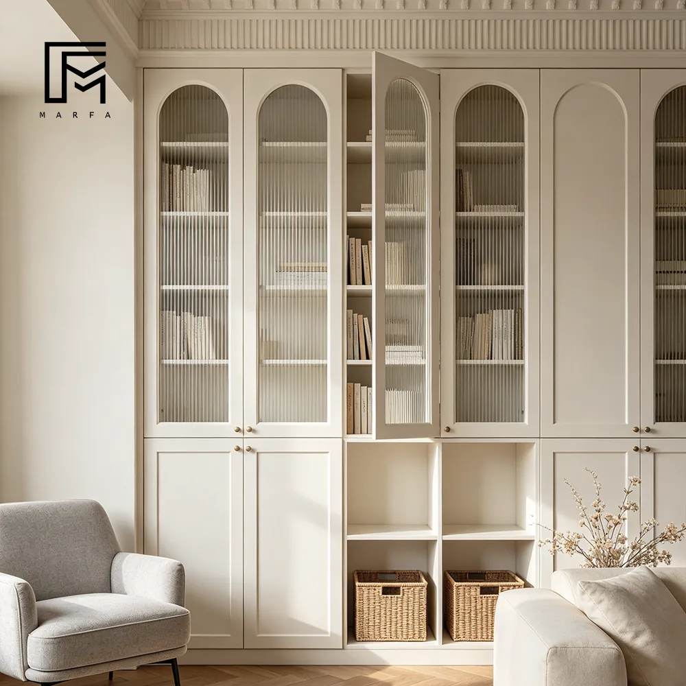 Integrated Desk and Bookcase for international furniture procurement