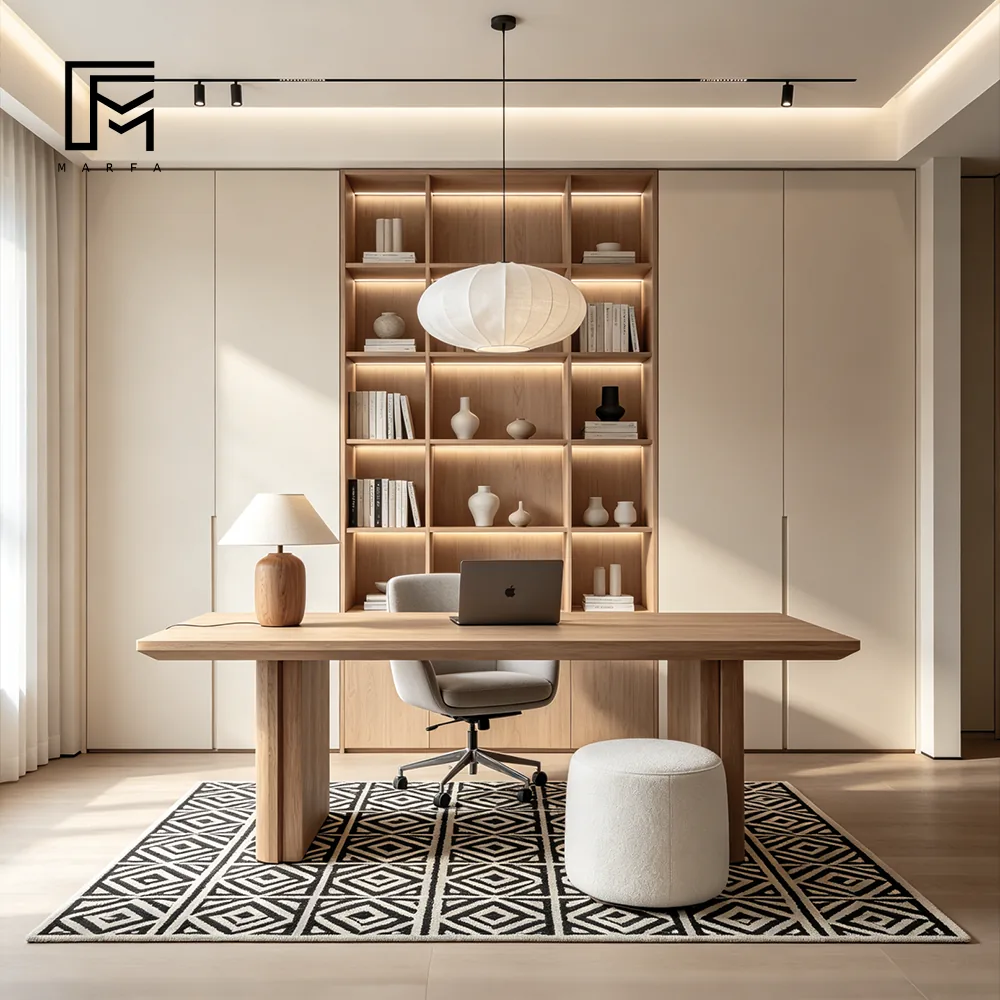 Corner Library Cabinetry for international furniture procurement