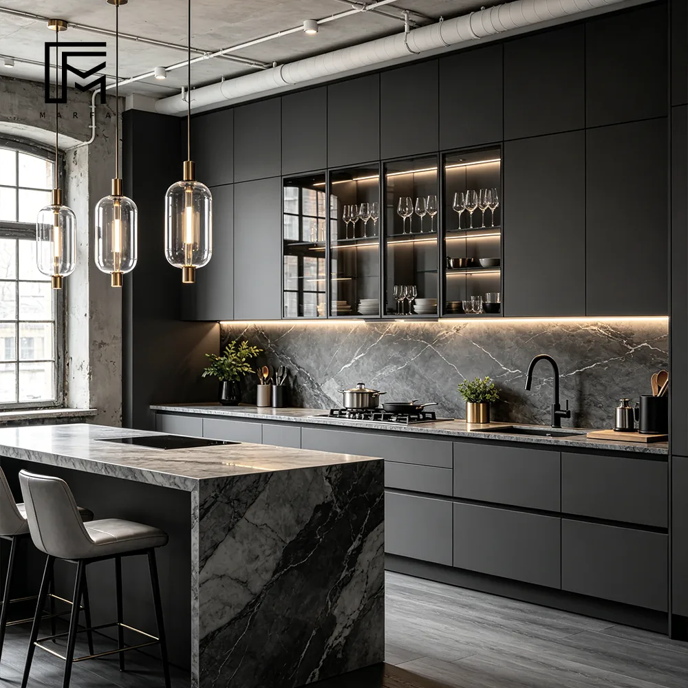 Lacquer Kitchen Cabinetry for international furniture procurement