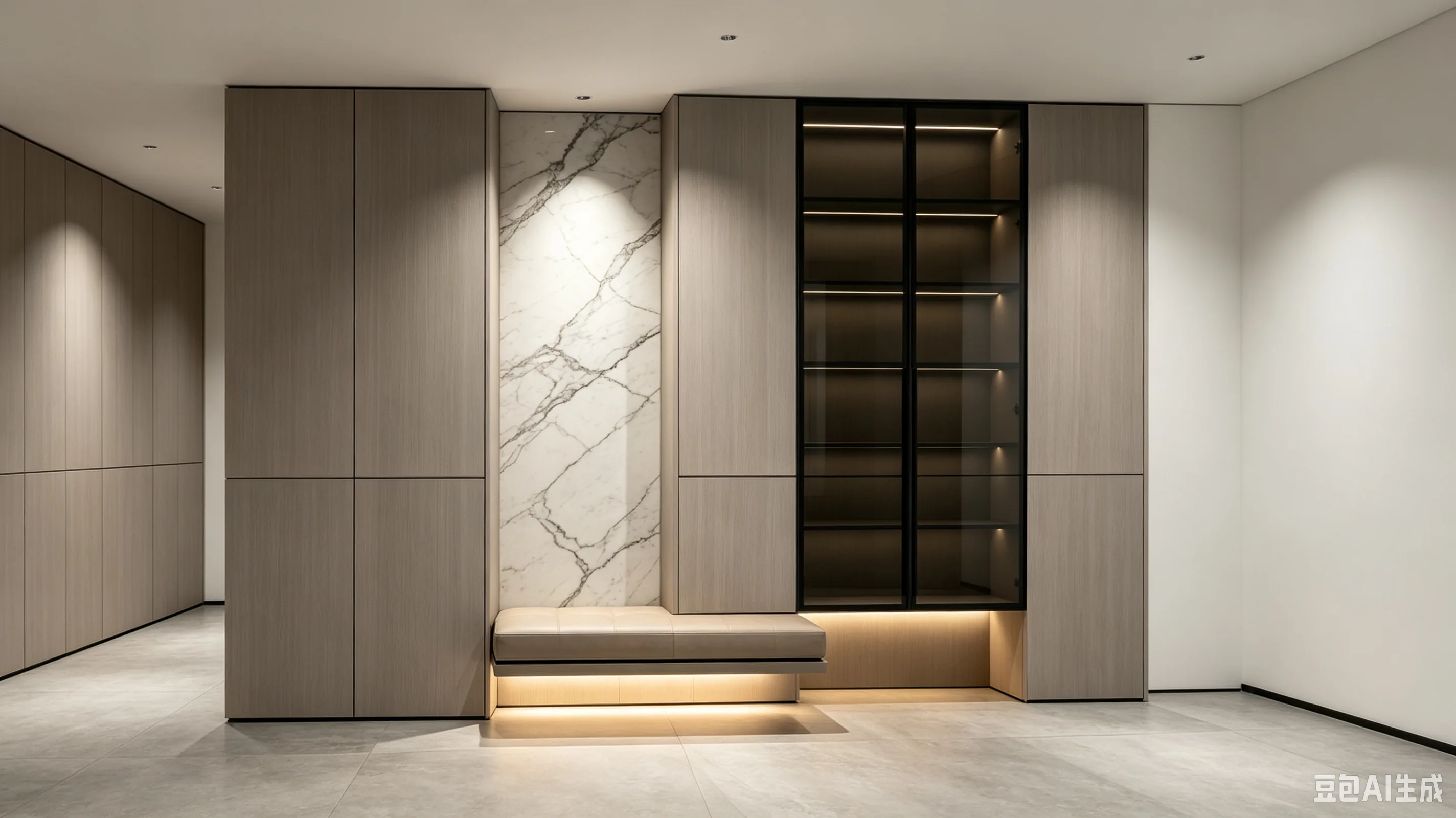 Wardrobe-integrated Shoe Storage for international furniture procurement